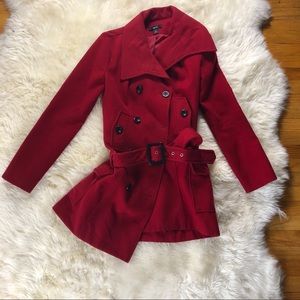 BCX Red Pea Coat